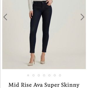 Lucky Brand Ava Super Skinny Mid Rise Jean